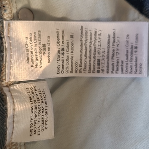 J. Crew Slouchy Boyfriend Jean in 'Norwich' Wash with Bandana Patch - Size 28 - Picture 7 of 10